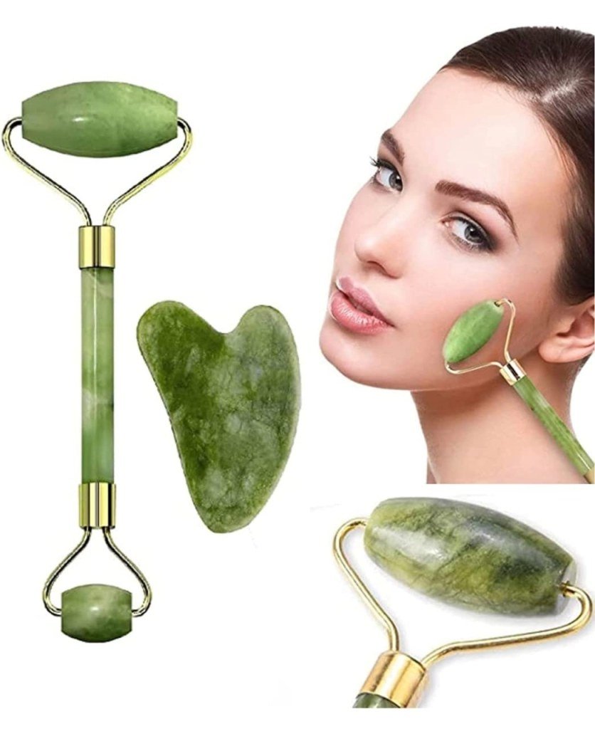 Jade Roller 2 Marble Face Massager