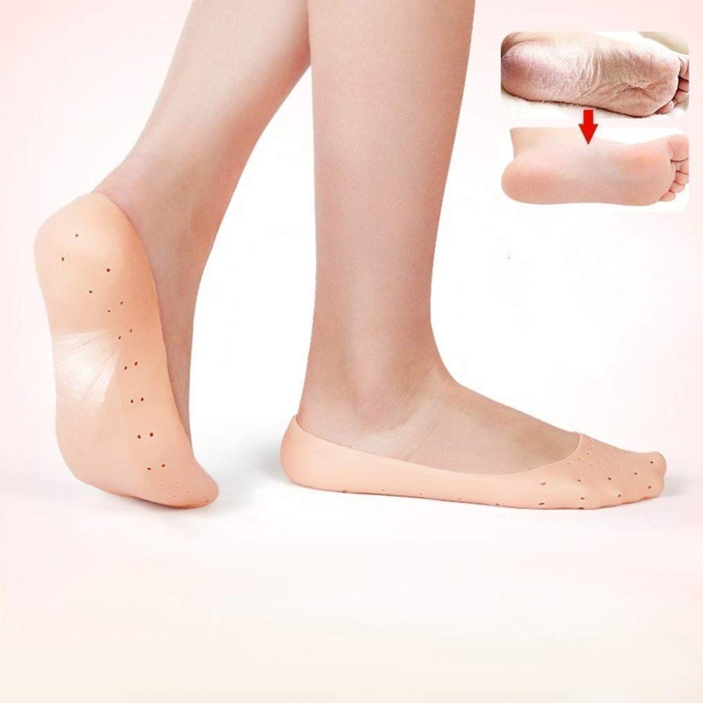 Silicon Socks Anti Crack Full Heel