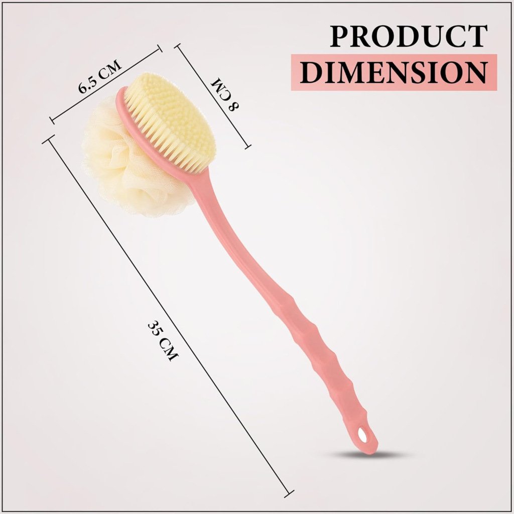 2 in 1 Bath Brush Back Body Scrubber
