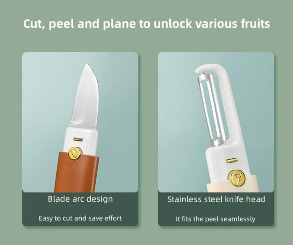 2 in 1 knife with peeler
