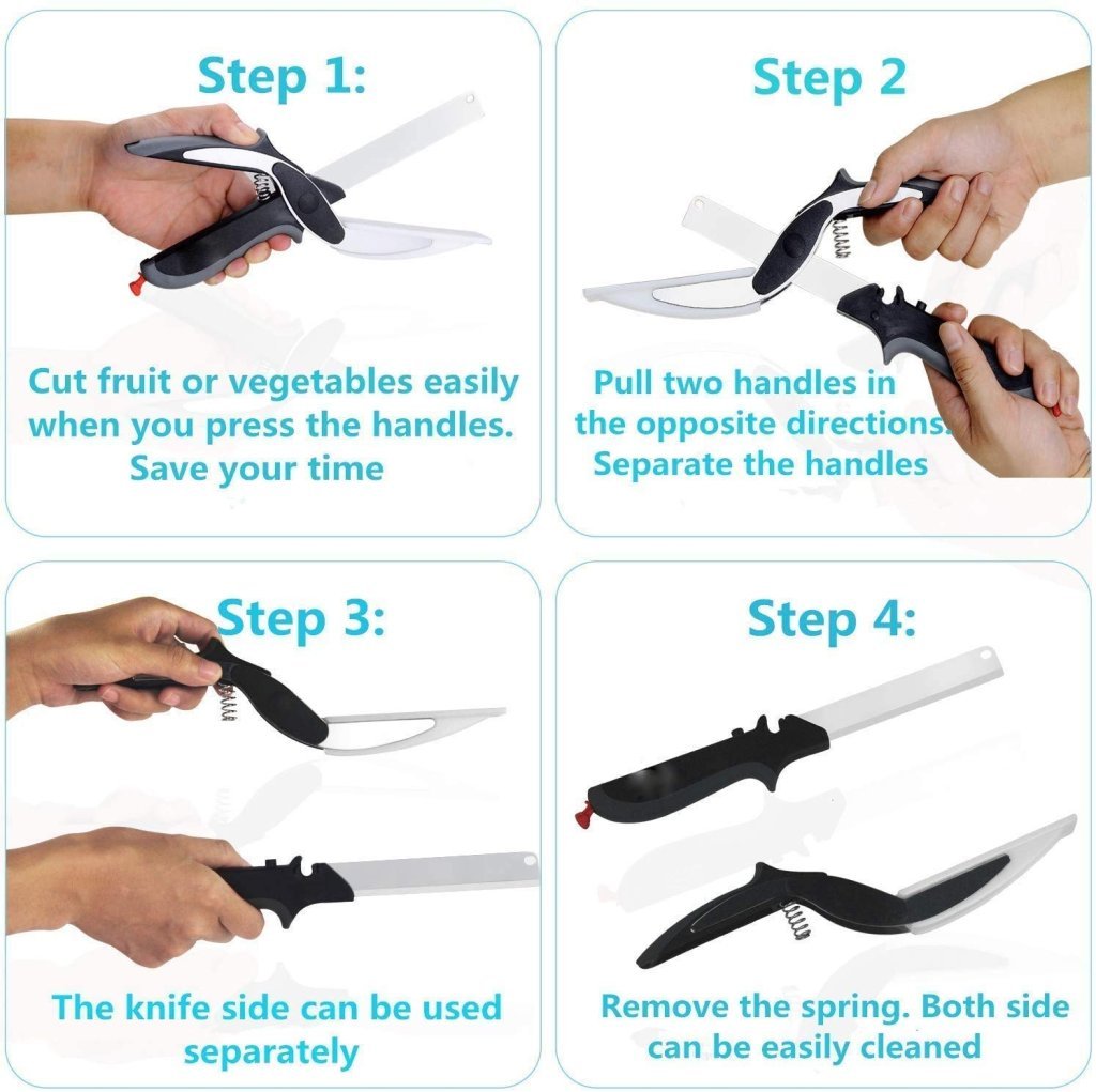 4 in 1 Stainless Vegetable Clever Cutter