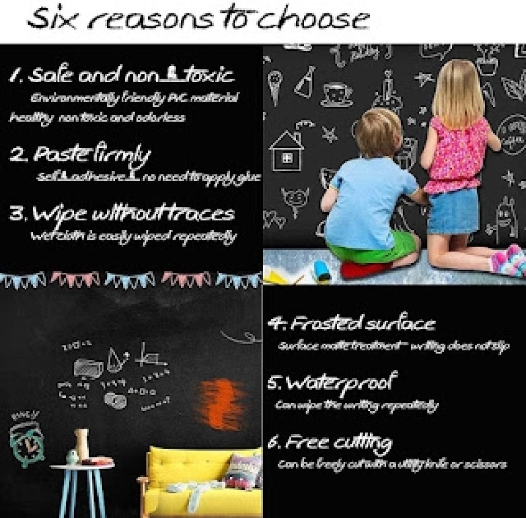 45x200 cm Black Board Sticker