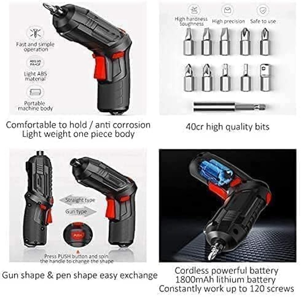 47 in 1 Cordless Electric Screwdriver Set