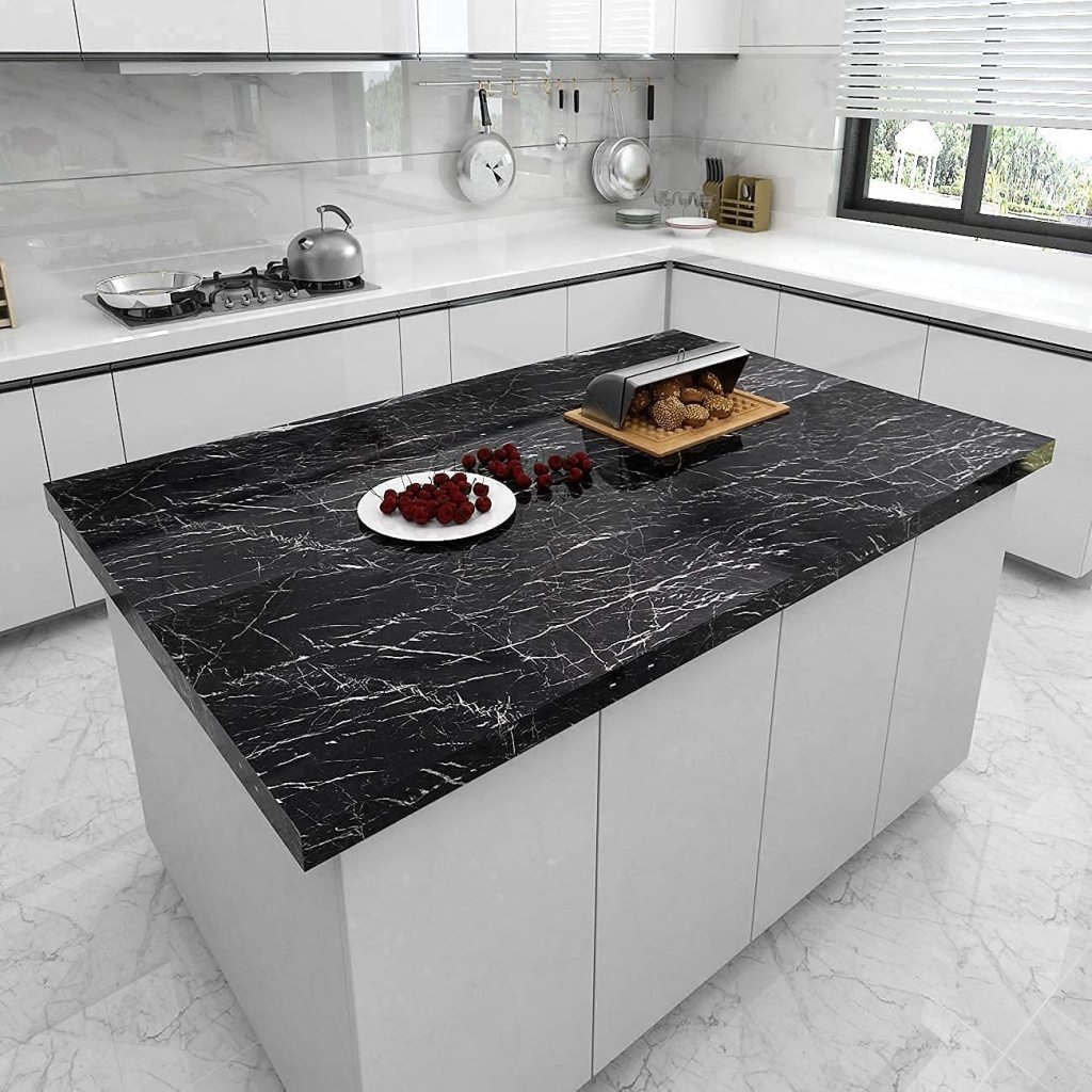 60x200 cm Black Marble Foil Roll