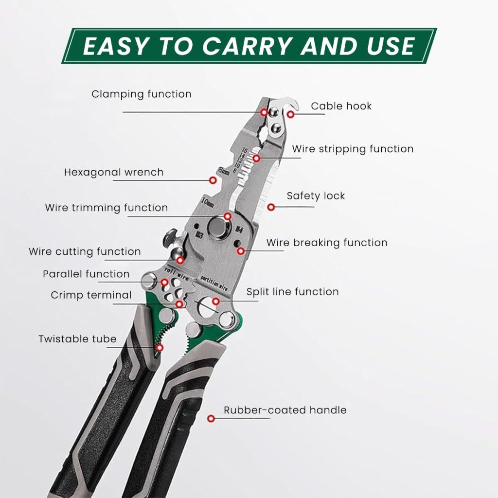9 In 1 Wire Stripper Plier
