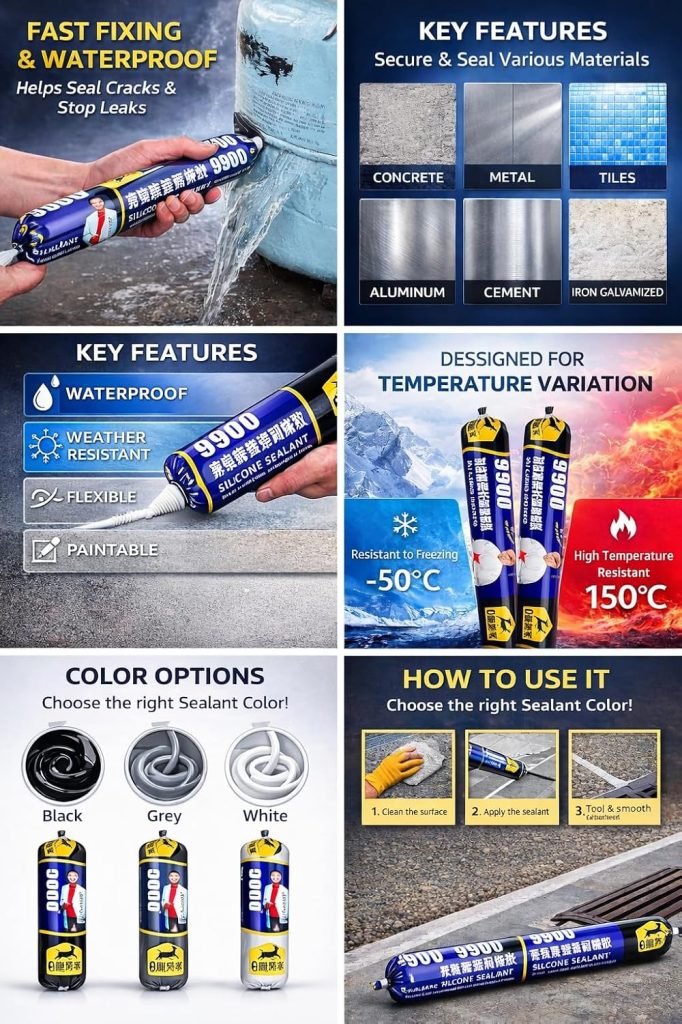 9900 Waterproof Silicone Sealant