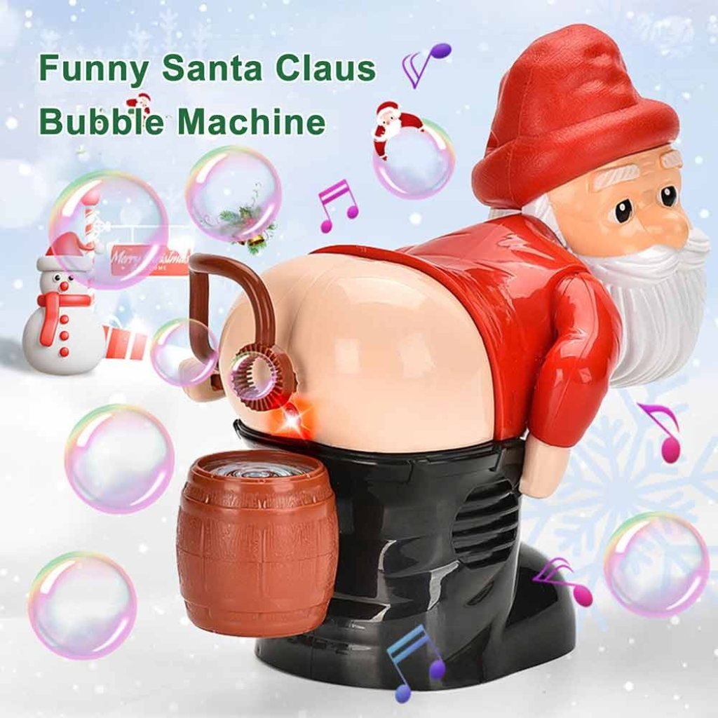 Bubble Blowing Santa Flashing Lights and Music