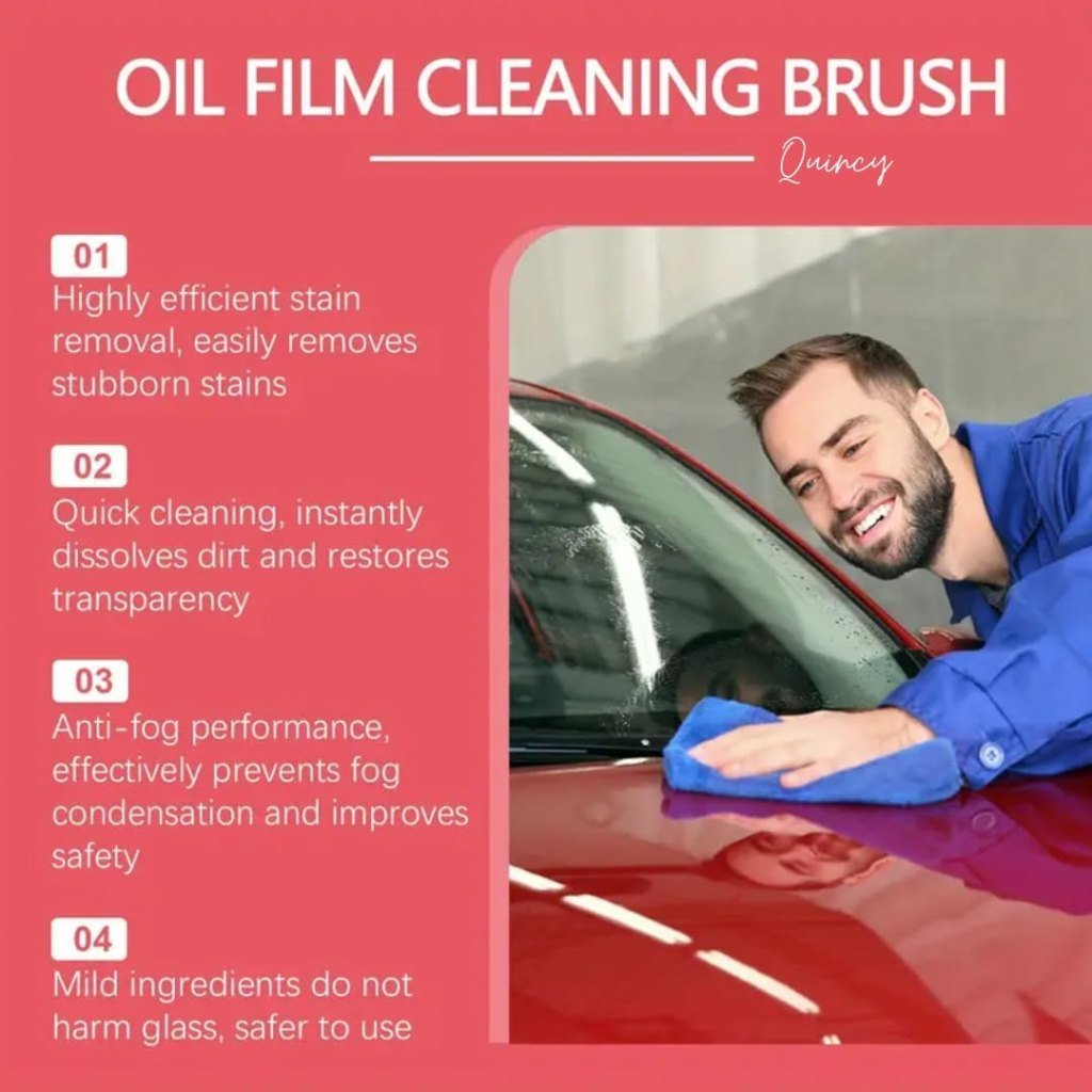 Car Glass Oil Film Cleaner Brush