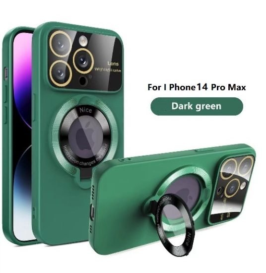 Dark Green iPhone 14 pro max mobile cover