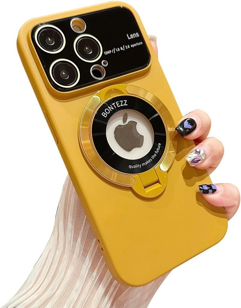 Golden iPhone 15 Pro Mobile Cover