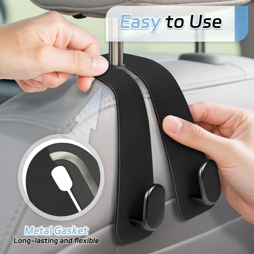 Leather Car Seat Headrest Hook 1pcs