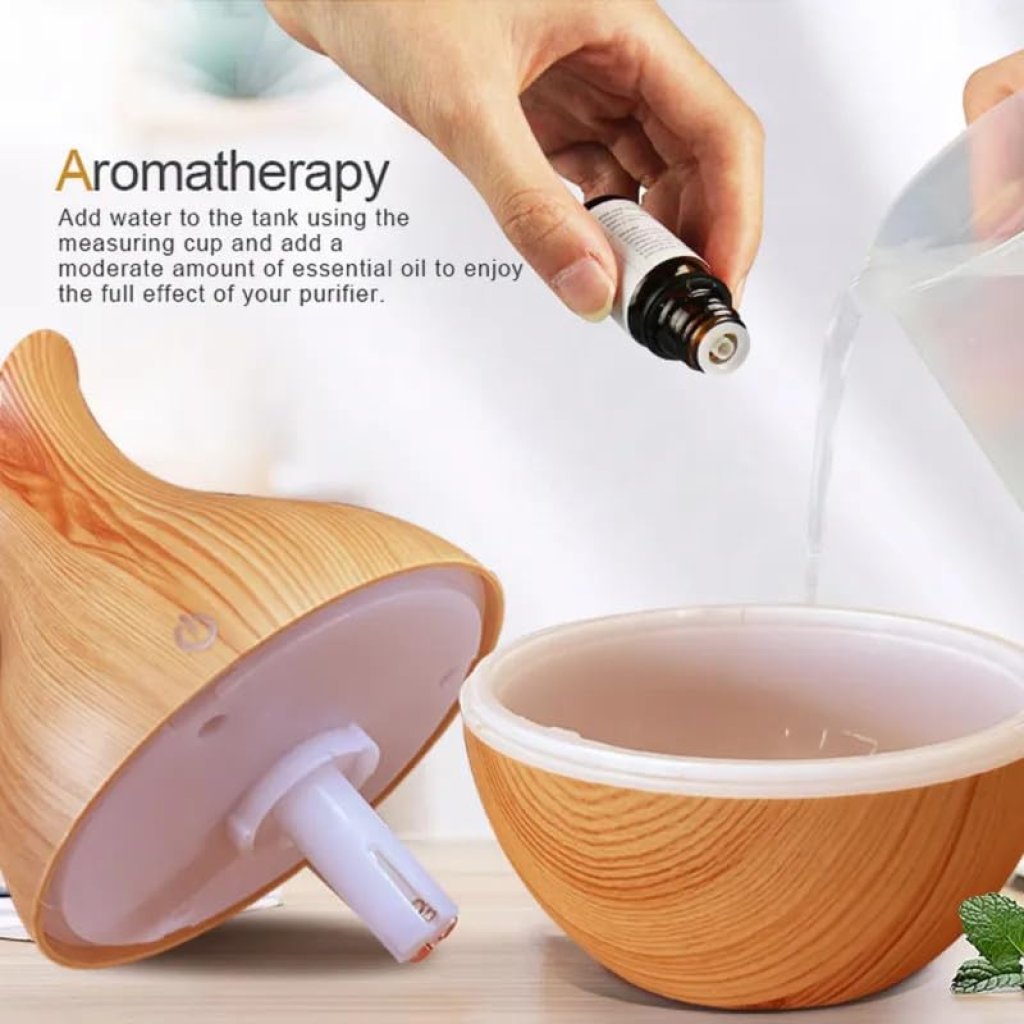 Pot Shape Wooden Humidifier