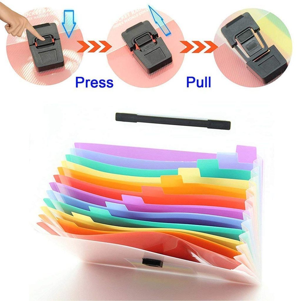 Rainbow File Folder 13 Pocket