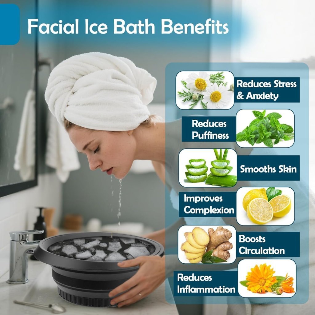 Silicone Face Washing Ice Bucket Bowl