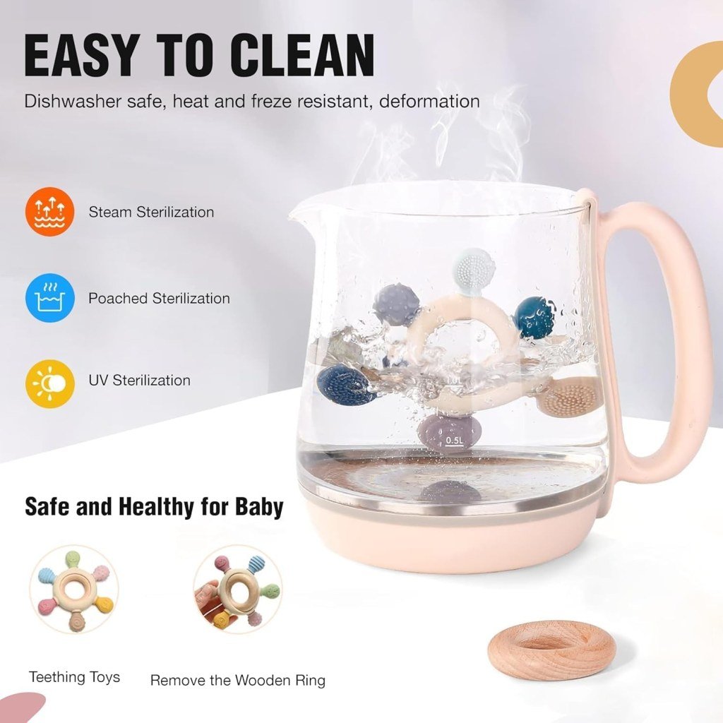 Silicone Wooden Baby Teether