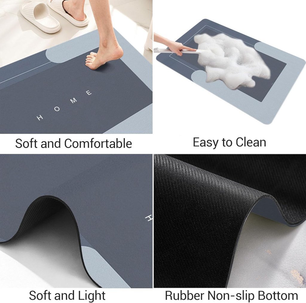 Square Bathroom Mat Bath Shower Room