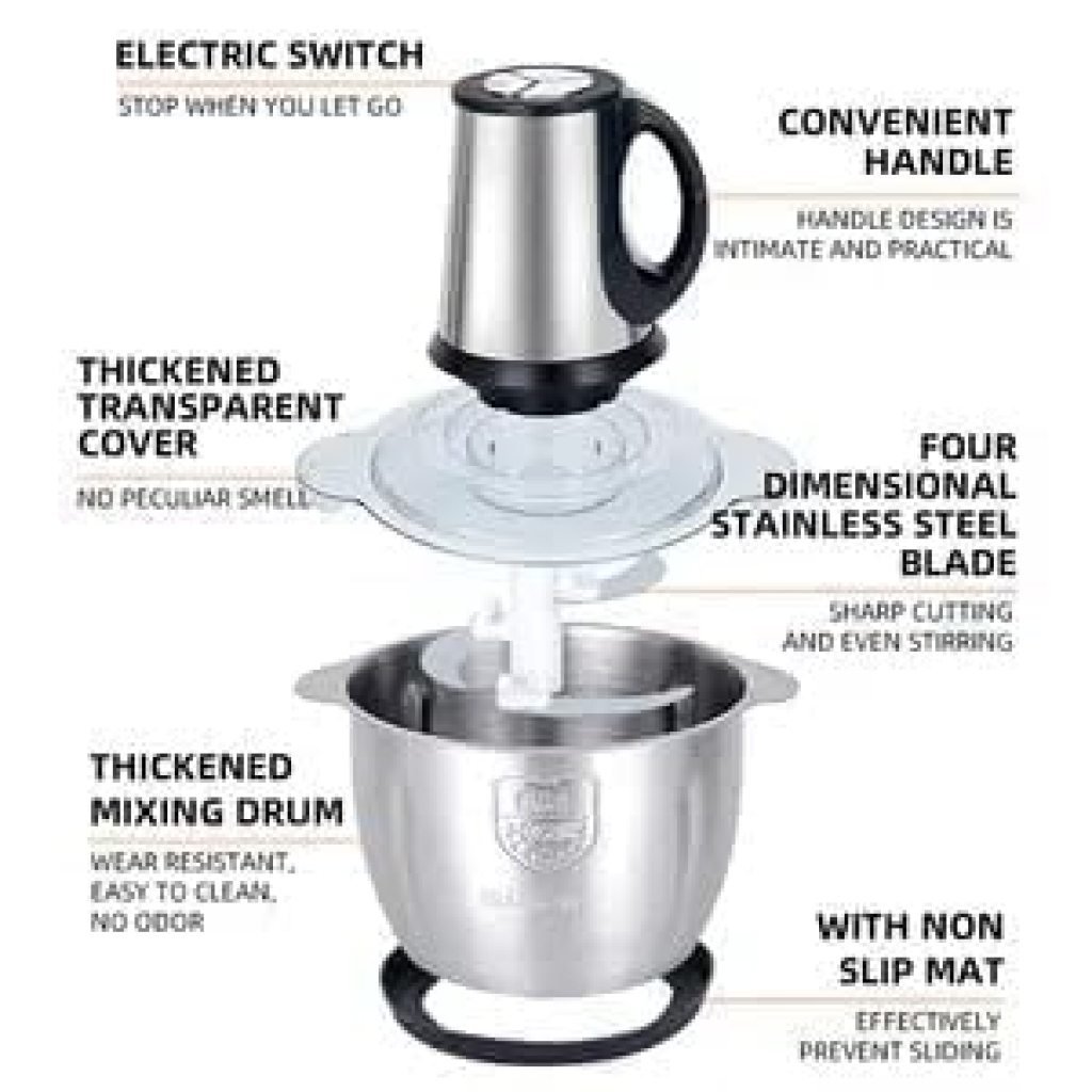 2Ltr Stainless Steel Meat Grinder