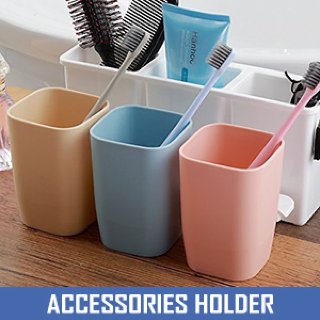 Anti Dust 3 Cup Toothbrush Holder