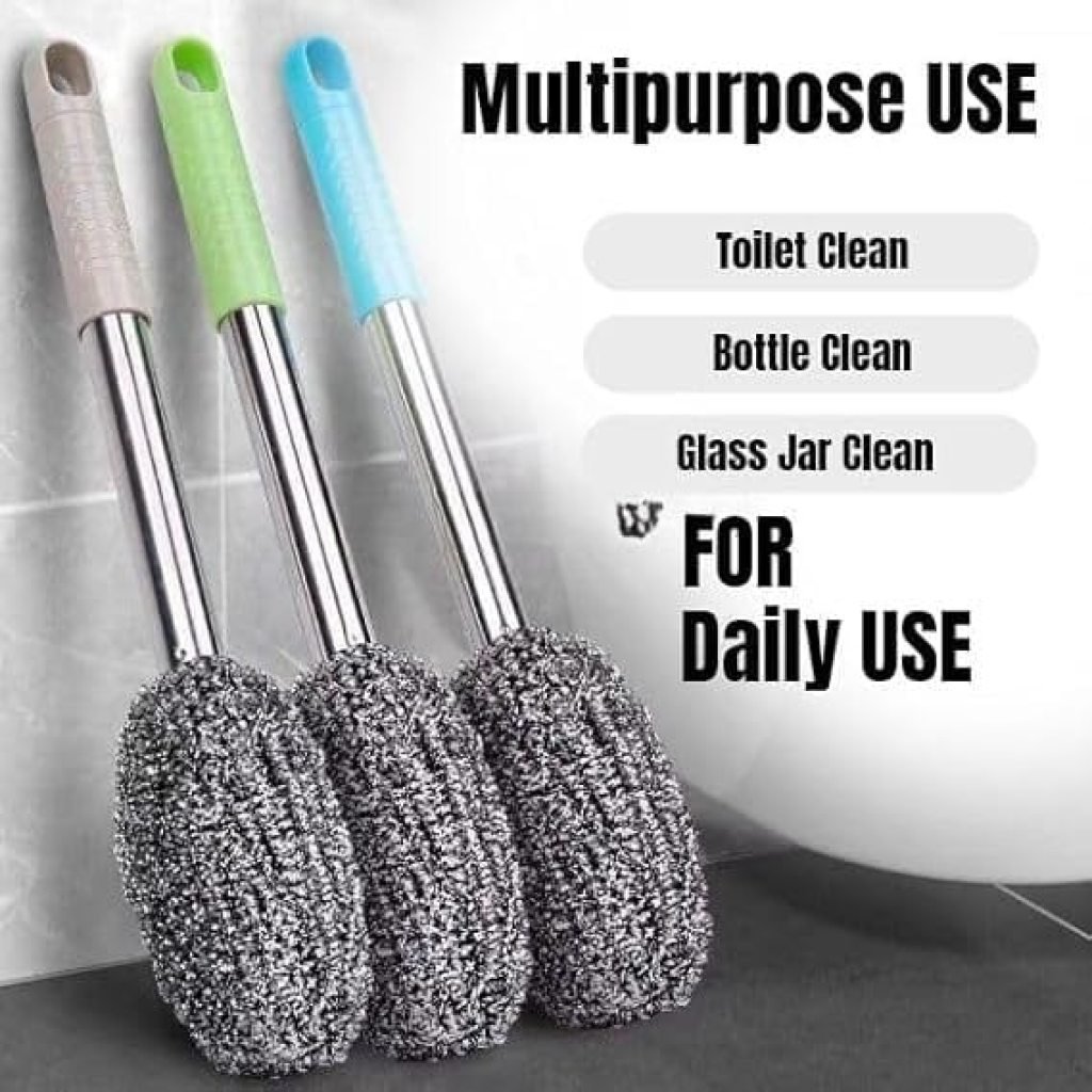 Long Handle Steel Wire Bottle Cleaning Brush