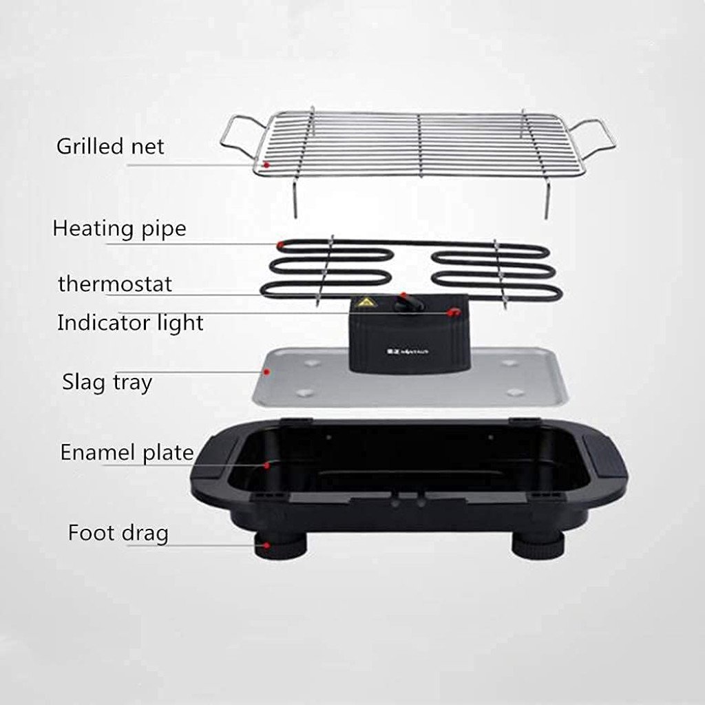 Metal Electric Barbeque Grill BBQ