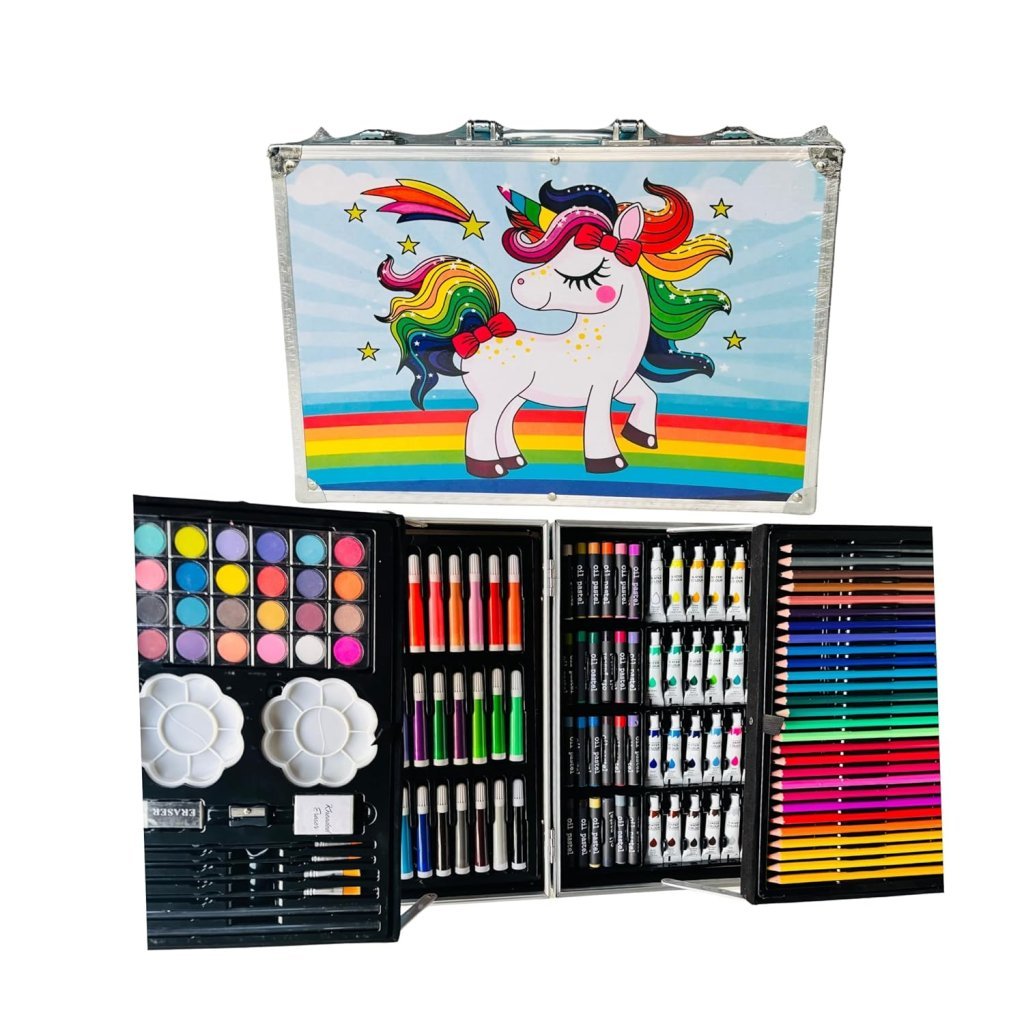 145 Colour Plastic Deluxe Art Set Box