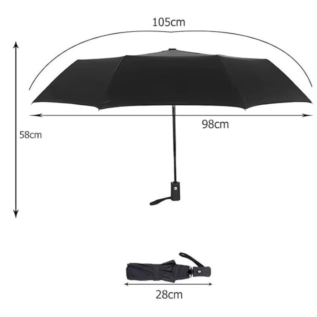 Auto Open Close Umbrella Blue