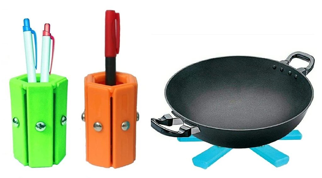 Set of 3 Hot Mat Pen Stand